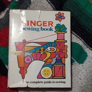 1960s First Edition Singer Sewing Book. Groovy Cover. Over 400 Pages.